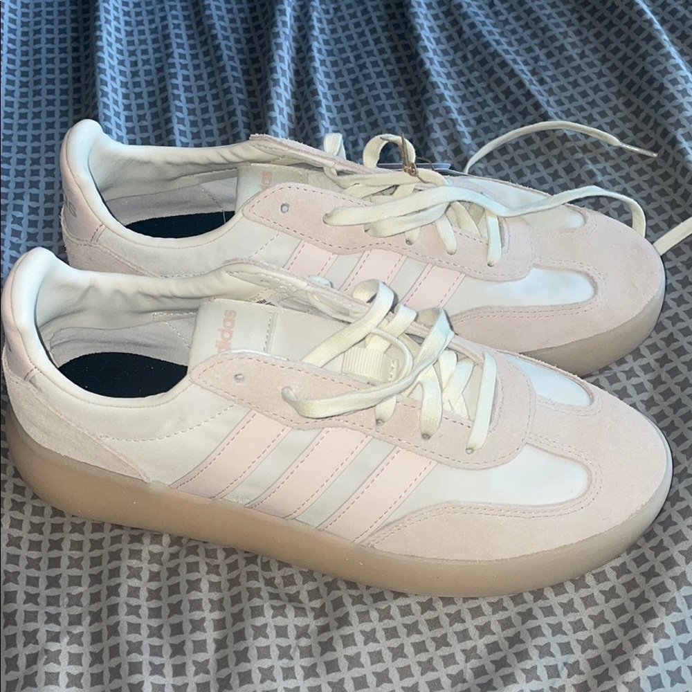 Adidas Pink and White Sneakers for Everyday Comfort